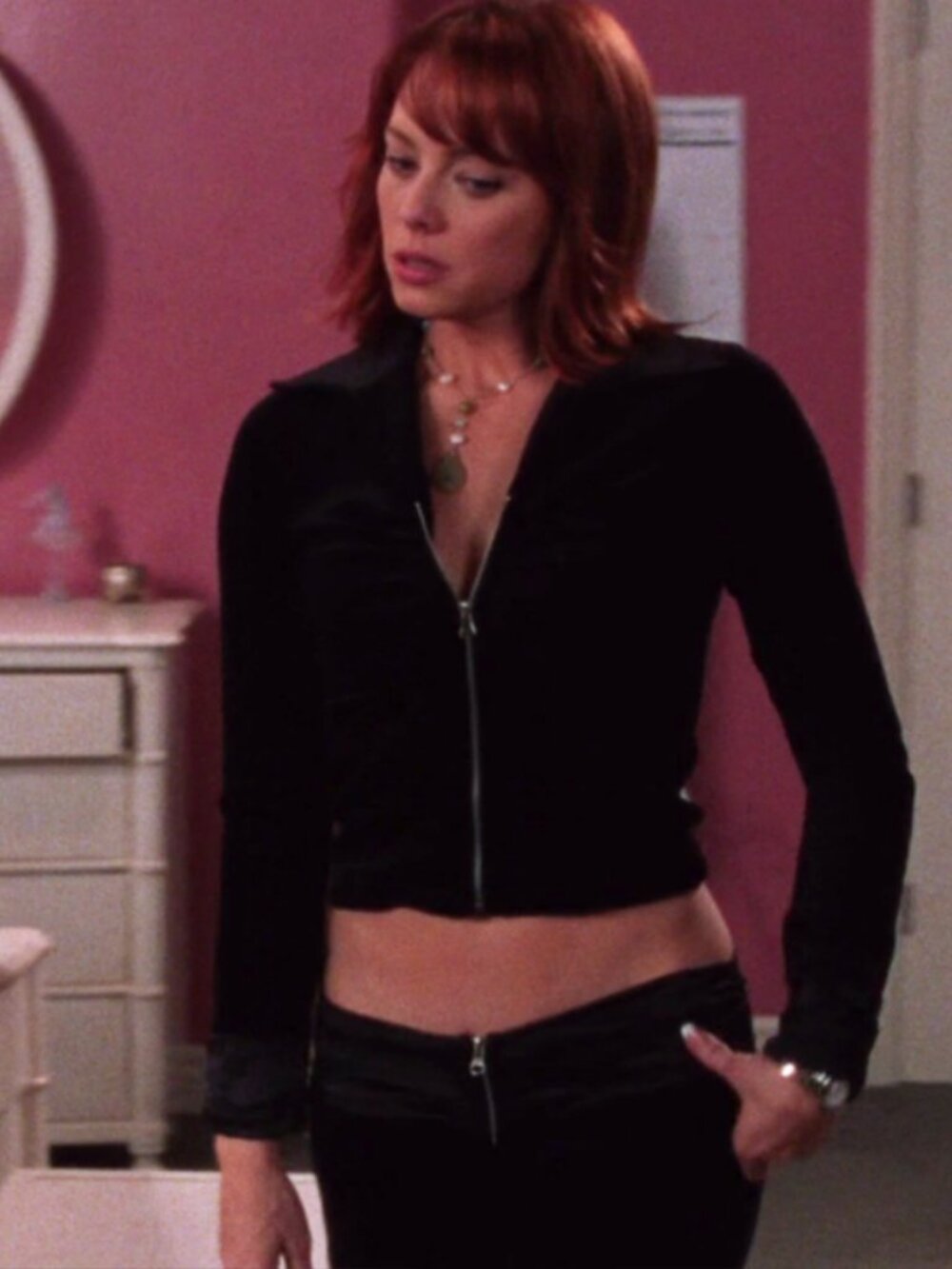 Alt. ASO Julie Cooper The O.C. Juicy Couture Black Velour Pants - XS